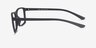 Team Matte Black PlasticEyeglass Frames from EyeBuyDirect, Side View