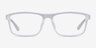 Team Matte Clear PlasticEyeglass Frames from EyeBuyDirect, Front View