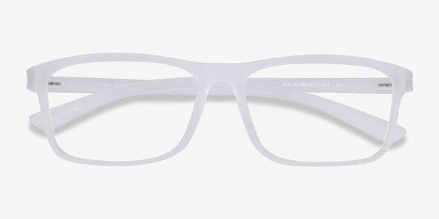 Team Matte Clear PlasticEyeglass Frames from EyeBuyDirect, Closed View
