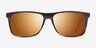 Catch Matte Striped Brown AcetateSunglass Frames from EyeBuyDirect, Front View