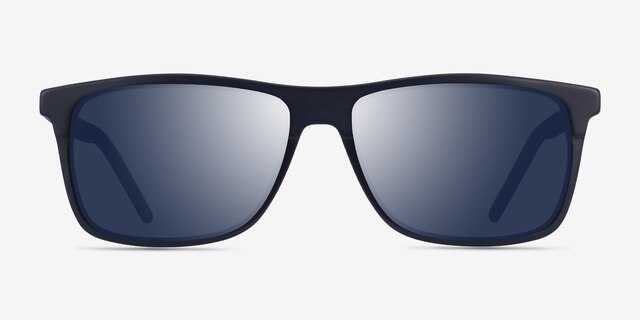 Catch Navy AcetateSunglass Frames from EyeBuyDirect, Front View