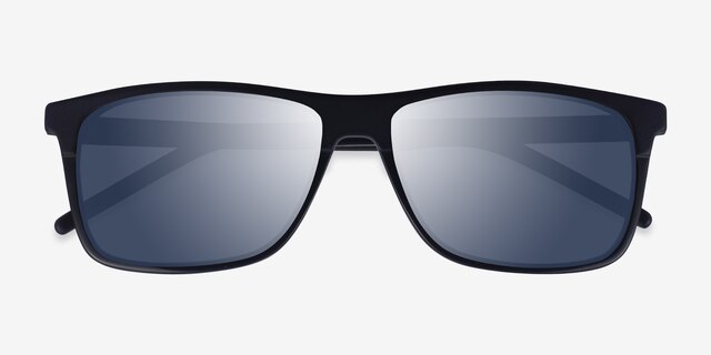 Catch Navy AcetateSunglass Frames from EyeBuyDirect, Closed View