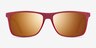 Catch Matte Red AcetateSunglass Frames from EyeBuyDirect, Front View