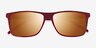 Catch Matte Red AcetateSunglass Frames from EyeBuyDirect, Closed View