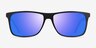 Catch Noir AcétateSoleil de Lunette de vue d'EyeBuyDirect, Vue de Face