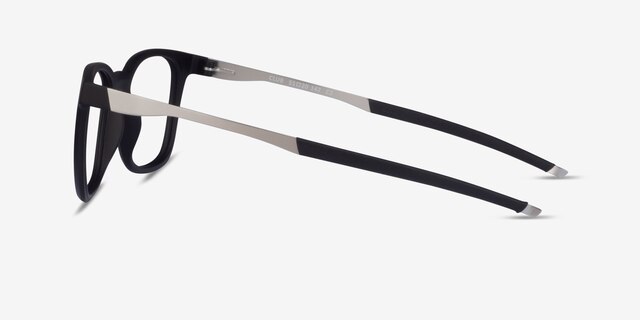Club Noir MétalMontures de lunettes de vue d'EyeBuyDirect, Vue de Côté