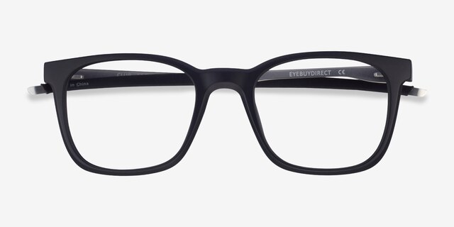 Club Noir MétalMontures de lunettes de vue d'EyeBuyDirect, Vue Rapprochée