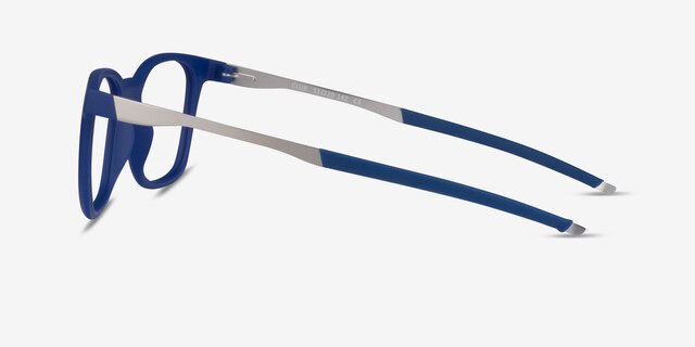 Club Bleu MétalMontures de lunettes de vue d'EyeBuyDirect, Vue de Côté
