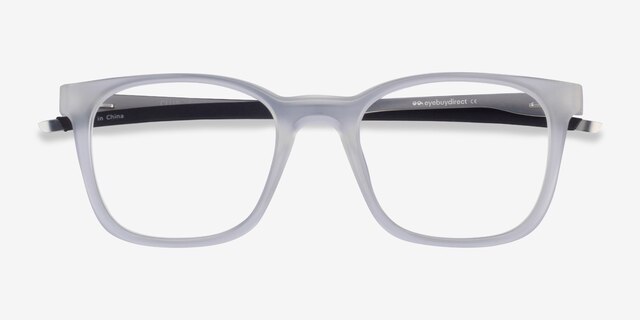 Club Clear MetalEyeglass Frames from EyeBuyDirect, Closed View