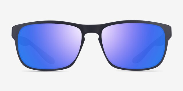 Kick Matte Blue Gray PlasticSunglass Frames from EyeBuyDirect, Front View