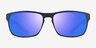 Kick Matte Blue Gray PlasticSunglass Frames from EyeBuyDirect, Front View
