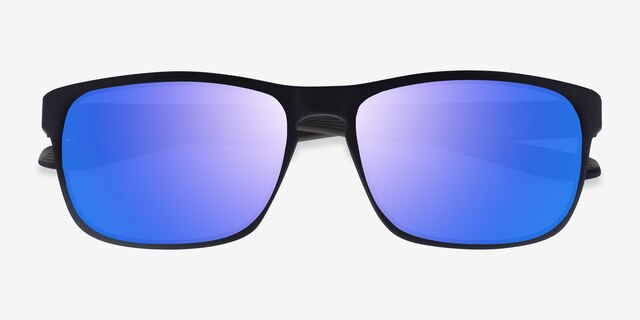 Kick Matte Blue Gray PlasticSunglass Frames from EyeBuyDirect, Closed View