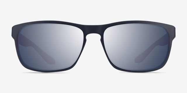 Kick Matte Blue Red PlasticSunglass Frames from EyeBuyDirect, Front View