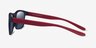 Kick Matte Blue Red PlasticSunglass Frames from EyeBuyDirect, Side View