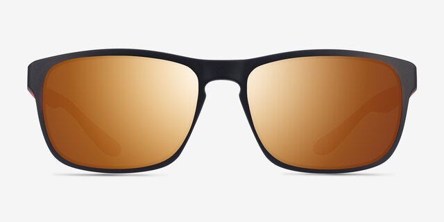 Kick Matte Black Orange PlastiqueSoleil de Lunette de vue d'EyeBuyDirect, Vue de Face
