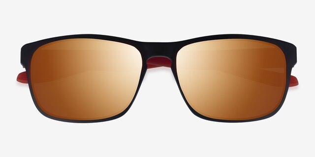 Kick Matte Black Orange PlastiqueSoleil de Lunette de vue d'EyeBuyDirect, Vue Rapprochée