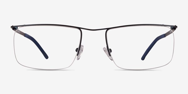 Point Bleu marine  Métal Montures de lunettes de vue