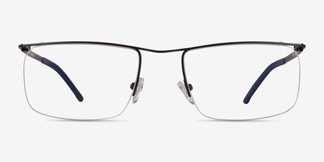 Point Navy MetalEyeglass Frames from EyeBuyDirect, Front View
