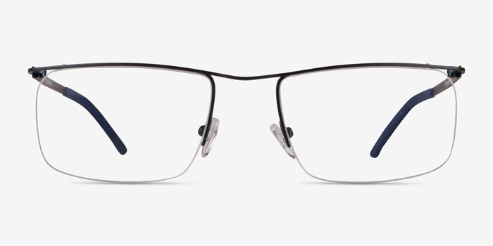 Point Navy Metal Eyeglass Frames from EyeBuyDirect