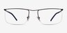 Point Navy MetalEyeglass Frames from EyeBuyDirect, Front View