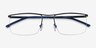 Point Navy MetalEyeglass Frames from EyeBuyDirect, Closed View