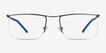 Point Gunmetal MetalEyeglass Frames from EyeBuyDirect, Front View