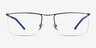 Point Gunmetal MetalEyeglass Frames from EyeBuyDirect, Front View