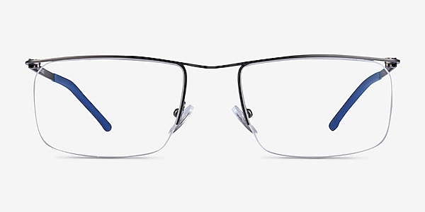 Point Gunmetal  Metal Eyeglass Frames