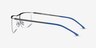 Point Gunmetal MetalEyeglass Frames from EyeBuyDirect, Side View