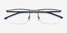 Point Gunmetal MetalEyeglass Frames from EyeBuyDirect, Closed View