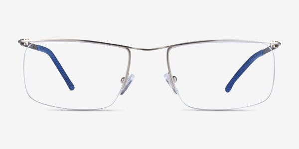 Point Silver  Metal Eyeglass Frames