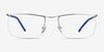 Point Silver MétalMontures de lunettes de vue d'EyeBuyDirect, Vue de Face