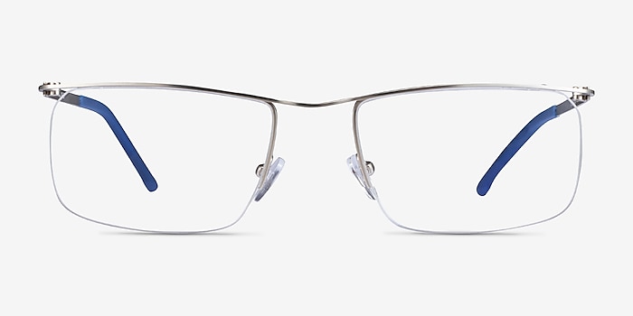 Point Silver  Metal Eyeglass Frames from EyeBuyDirect