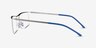 Point Silver MétalMontures de lunettes de vue d'EyeBuyDirect, Vue de Côté