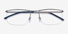 Point Silver MétalMontures de lunettes de vue d'EyeBuyDirect, Vue Rapprochée