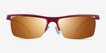 Turnover Matte Red PlasticSunglass Frames from EyeBuyDirect, Front View