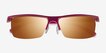 Turnover Matte Red PlasticSunglass Frames from EyeBuyDirect, Closed View