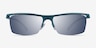 Turnover Matte Teal PlasticSunglass Frames from EyeBuyDirect, Front View