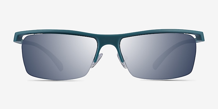Turnover Matte Teal Plastic Sunglass Frames from EyeBuyDirect