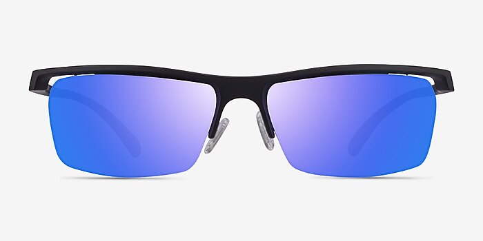 Turnover Matte Black Plastic Sunglass Frames from EyeBuyDirect