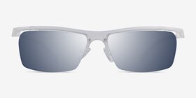 Turnover Matte Clear Plastique Soleil de Lunette de vue d'EyeBuyDirect, Vue de Face