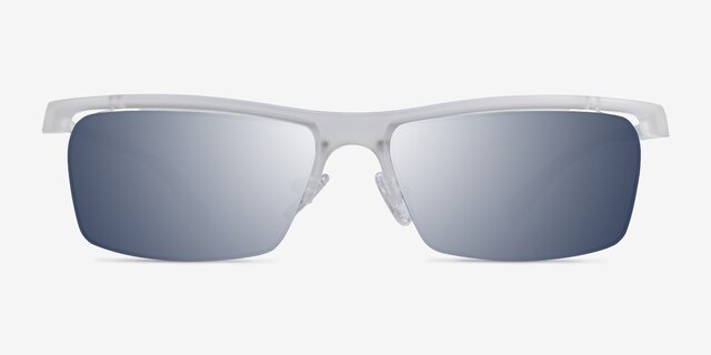 Turnover Matte Clear PlasticSunglass Frames from EyeBuyDirect, Front View