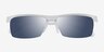 Turnover Matte Clear PlasticSunglass Frames from EyeBuyDirect, Closed View