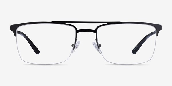 Huddle Black Metal Eyeglass Frames