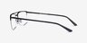 Huddle Black MetalEyeglass Frames from EyeBuyDirect, Side View