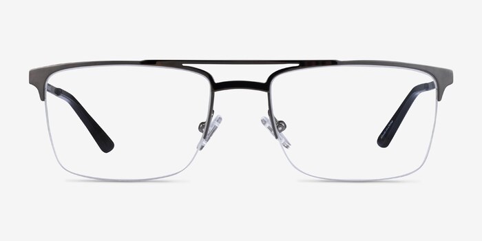 Huddle Gunmetal Métal Montures de lunettes de vue d'EyeBuyDirect