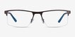 Interception Brown Blue MetalEyeglass Frames from EyeBuyDirect, Front View