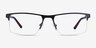 Interception Black  Red MétalMontures de lunettes de vue d'EyeBuyDirect, Vue de Face