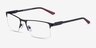 Interception Black  Red MétalMontures de lunettes de vue d'EyeBuyDirect, Vue d'Angle