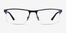 Interception Blue  Black MetalEyeglass Frames from EyeBuyDirect, Front View